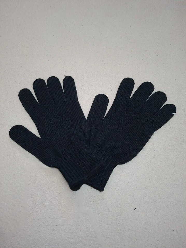 Siyah Kadın Örgü Eldiven - Görsel 2