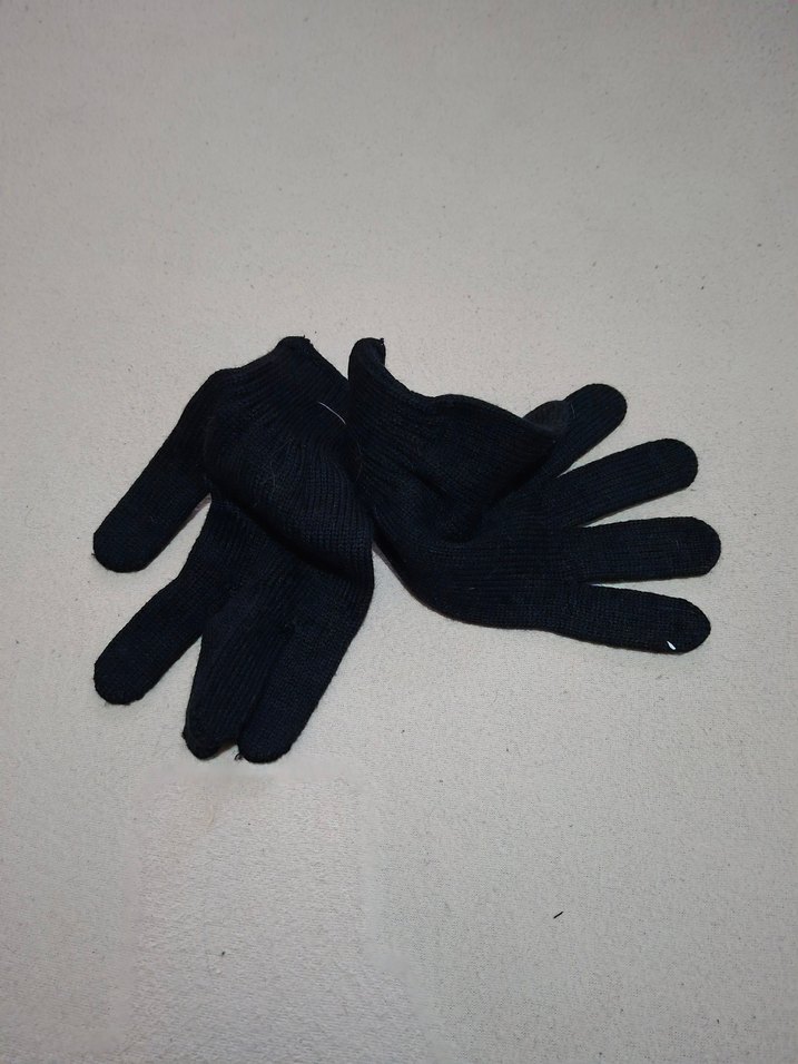 Siyah Kadın Örgü Eldiven - Görsel 3