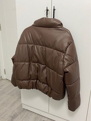 xl Beden Deri Şişme Mont