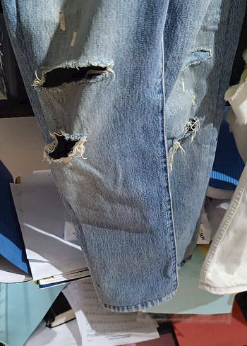 Levis Parlak Mavi Bol Kesim Kadın Denim Pantolon