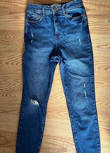 Kadın Yırtık Detaylı Skinny Jean
