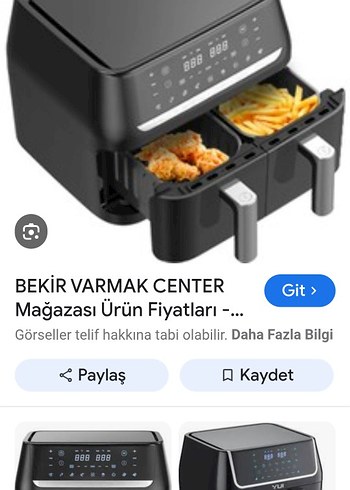 Xiaomi Çiftli Dijital Havalı Fritöz Siyah