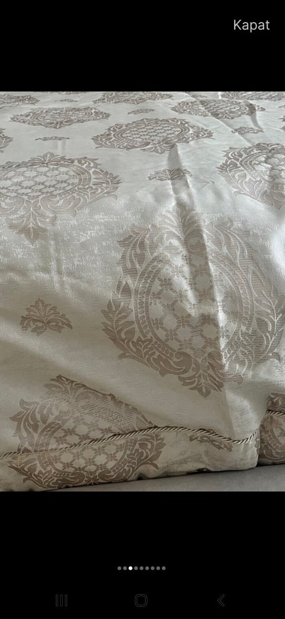 İşlemeli lila ve Gri Nevresim Takımı - Görsel 2