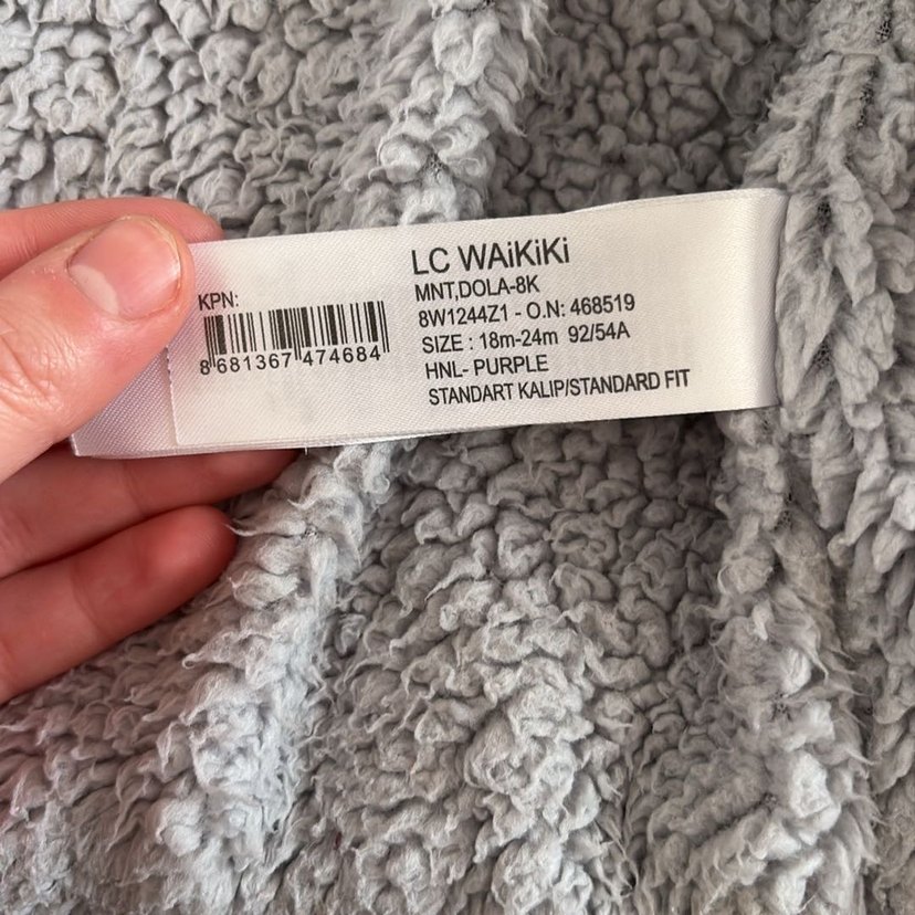 Erkek Çocuk Kapüşonlu Mor Mont - Görsel 4