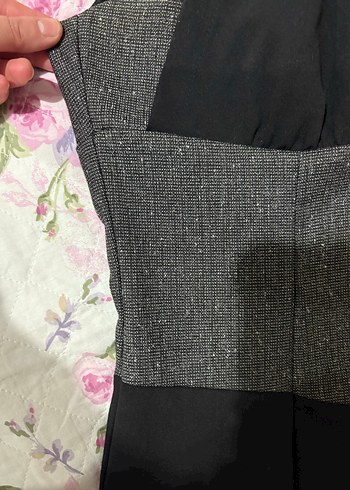 Gri Drapeli Askılı Midi Elbise - Görsel 5