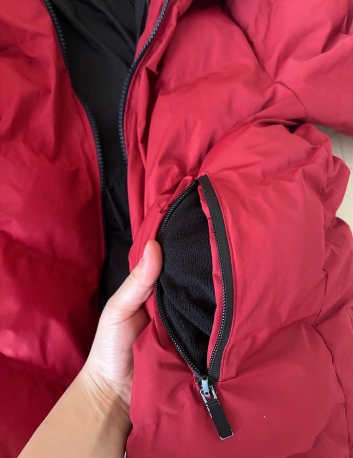 Erkek Çocuk Kapüşonlu Kırmızı Kış Ceketi - Görsel 4