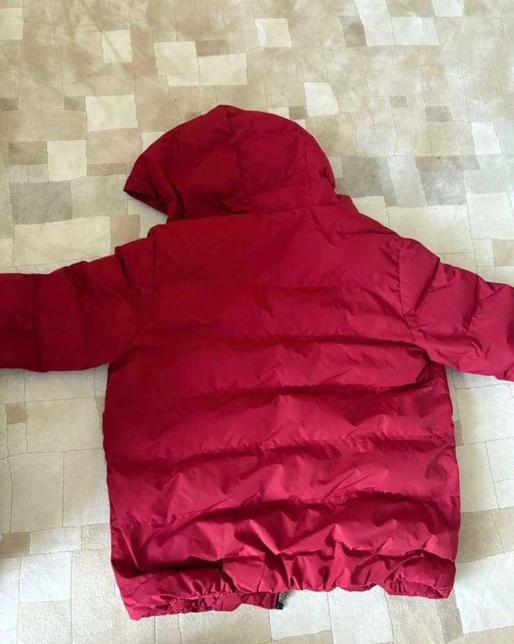 Erkek Çocuk Kapüşonlu Kırmızı Kış Ceketi - Görsel 5