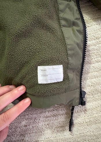 Yeşil Kapüşonlu mango kız çocuk Kışlık Mont - Görsel 4