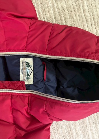 Kırmızı Fermuarlı Kadın Kışlık Mont - Görsel 3