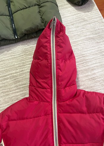 Kırmızı Fermuarlı Kadın Kışlık Mont - Görsel 4
