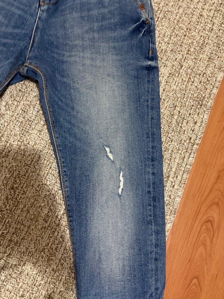 Erkek Mavi Denim Regular Fit Jean - Görsel 2