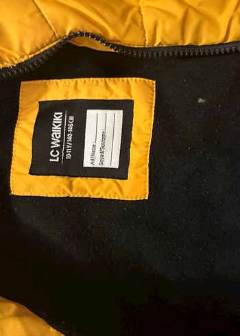 Sarı Kapüşonlu Erkek Çocuk Mont - Görsel 7