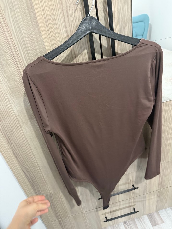 Kadın Kahverengi Uzun Kollu Bluz - Görsel 2