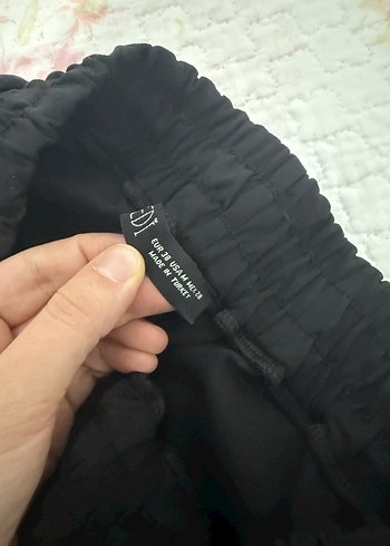 Düğmeli Siyah Kadın pantolon - Görsel 4