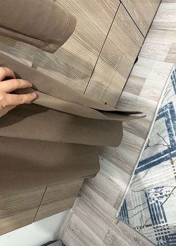 Bej V Yakalı Midi Elbise LCW - Görsel 3