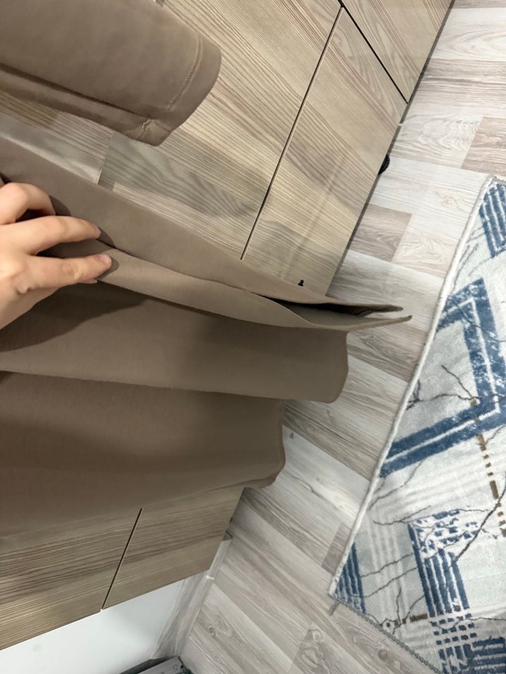 Bej V Yakalı Midi Elbise LCW - Görsel 3