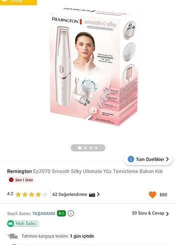 Beden Remington epilasyon aleti