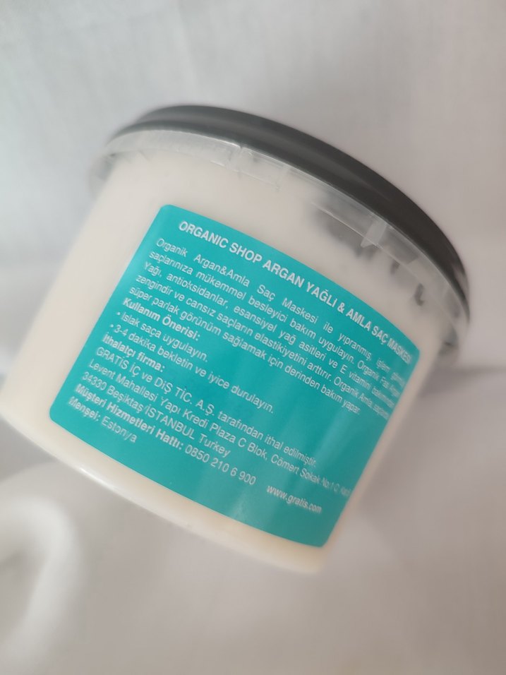 Organıc Shop Argan & Amla Saç Maskesi 98% Doğal - Görsel 3