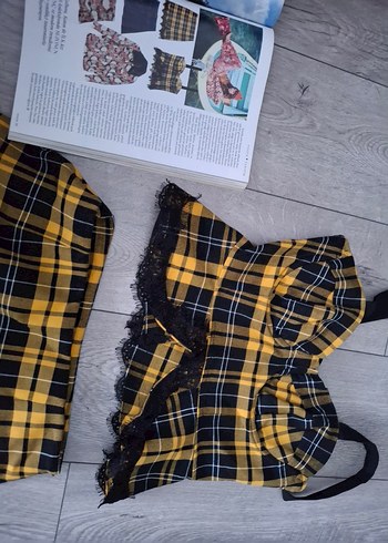 Koton×Aslıhan Malbora 2022 Vogue sarı takım - Görsel 7