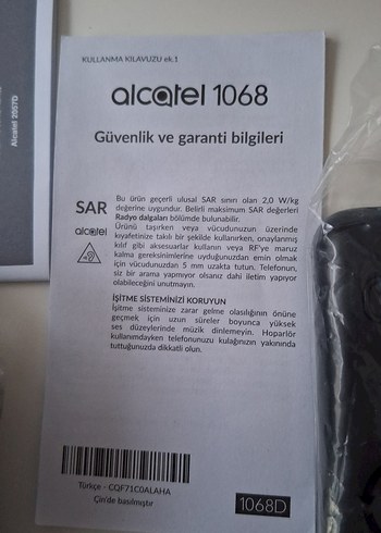 Alcatel 1068 Beyaz Basit Telefon - Görsel 7