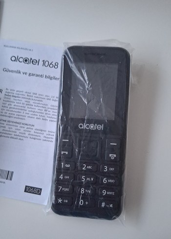 Alcatel 1068 Beyaz Basit Telefon - Görsel 2