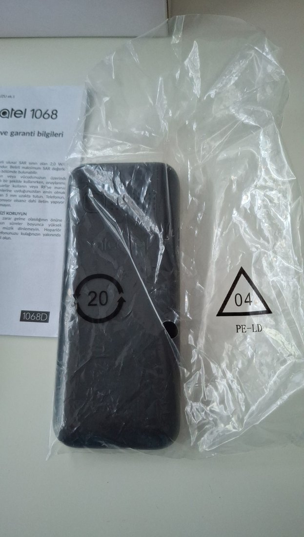 Alcatel 1068 Beyaz Basit Telefon - Görsel 3