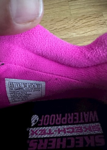 34 Beden Kızlar için Renkli Pembe su geçirmez Skechers bot