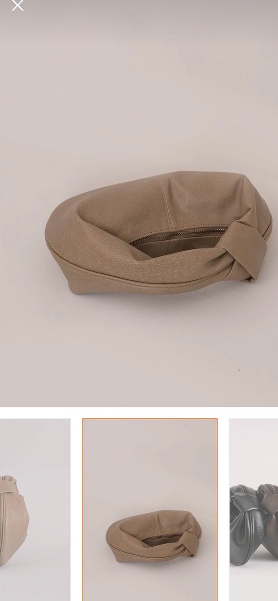 Bej Deri Minimalist Kadın Çanta - Görsel 2