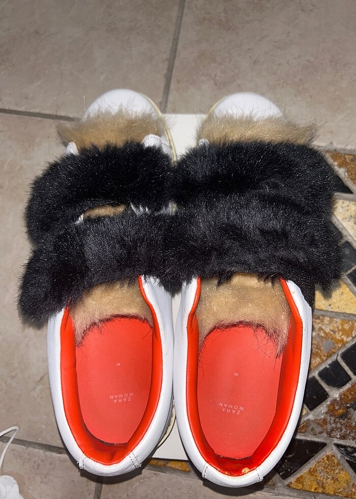 Zara Tüylü Ayakkabı - Görsel 3