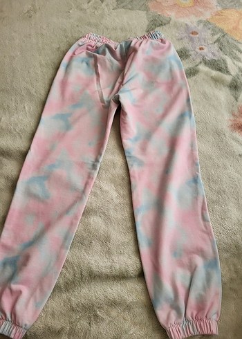 Pembe Pastel Batik Desenli çocuk Eşofman Altı