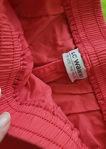 11-12 Yaş Beden pembe Renk Kız Çocuk Pembe yazlık kumaş