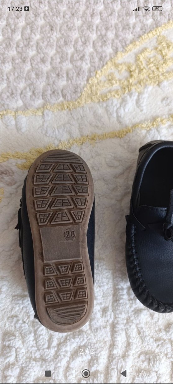 Erkek Çocuk Siyah Deri Özel Ayakkabı - Görsel 2