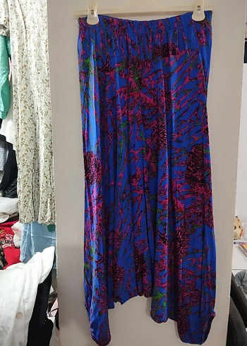 Los Bandito Renkli Batik Desenli Şalvar - Görsel 4