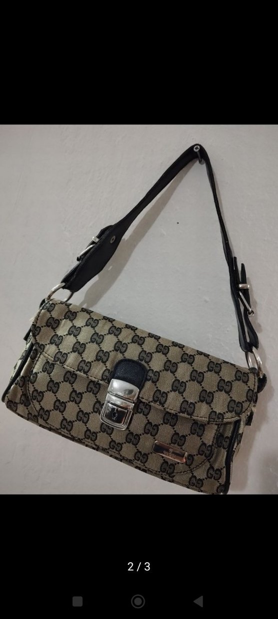 ORİJİNAL GUCCİ VİNTAGE BAGET ÇANTA - Görsel 2