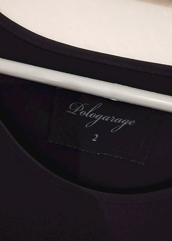 POLO GARAGE Siyah Salaş Midi Elbise - Görsel 4