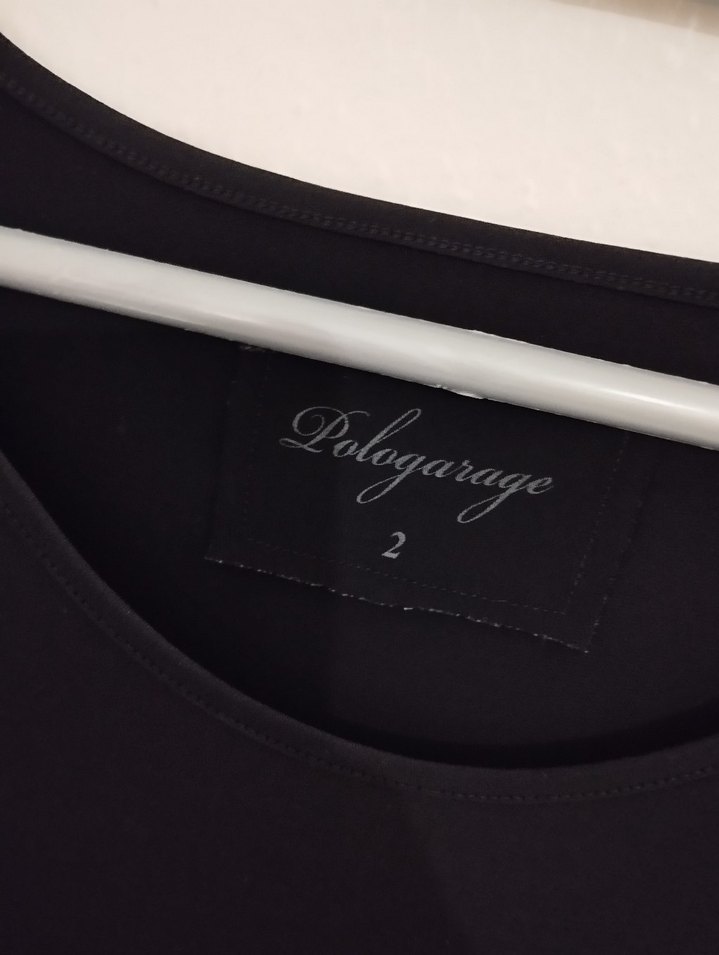 POLO GARAGE Siyah Salaş Midi Elbise - Görsel 4