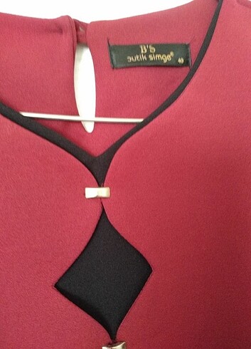 42 Beden bordo Renk Uzun 3lbise