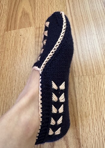 Kadın Lacivert Örgü patik - Görsel 4