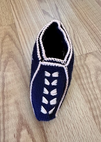 Kadın Lacivert Örgü patik - Görsel 3