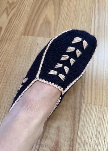 Kadın Lacivert Örgü patik - Görsel 2