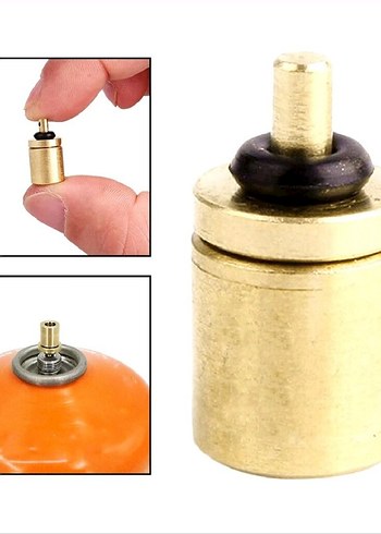 Gaz kartuşu dolum adaptörü, Kamp kartuşundan , valfli kartuş - Görsel 2