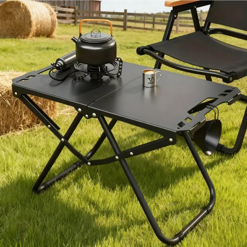 Siyah Katlanabilir Kamp, Piknik veya
Balıkçı Masası - Görsel 5