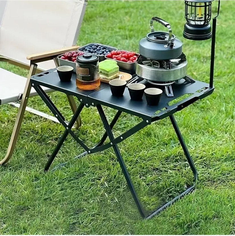 Siyah Katlanabilir Kamp, Piknik veya
Balıkçı Masası - Görsel 3