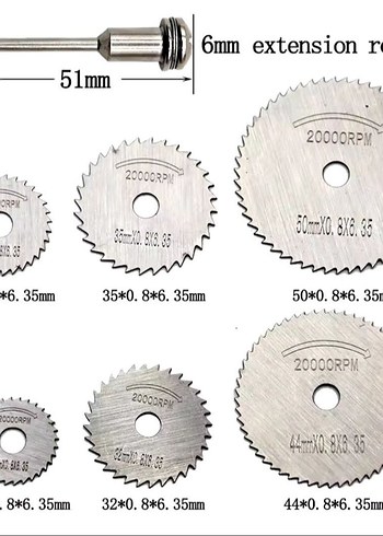 Mavi Saplı 20000RPM Metal Testere Bıçakları - Görsel 6