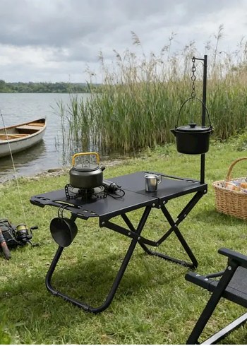 Siyah Katlanabilir Kamp, Piknik veya Balıkçı Masası
36x58 cm - Görsel 4
