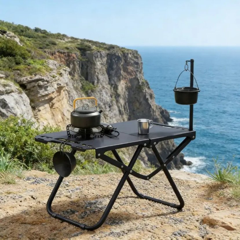 Siyah Katlanabilir Kamp, Piknik veya Balıkçı Masası
36x58 cm - Görsel 5