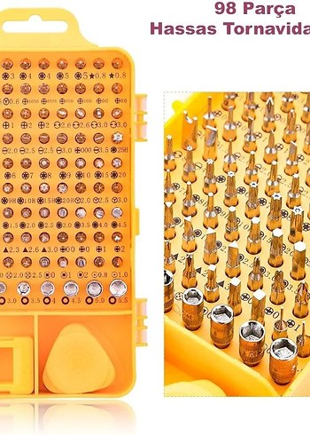 Çok Fonksiyonlu Siyah Tornavida Seti - Görsel 8