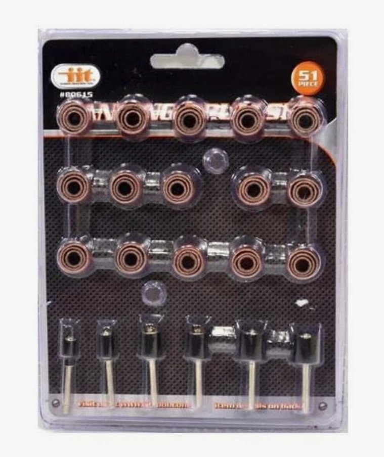 51 li set yüzük Zımpara seti  Dremel vb için Kauçuk  davul - Görsel 3