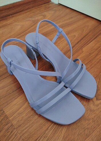 Pull and bear lila renk sandalet
