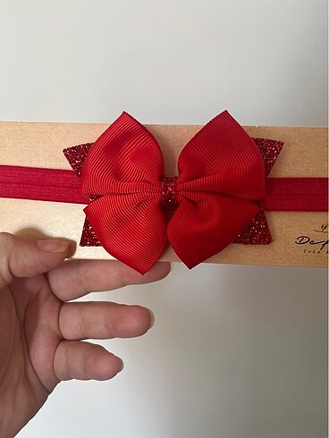 Beden kırmızı Renk Simli şık bandana
